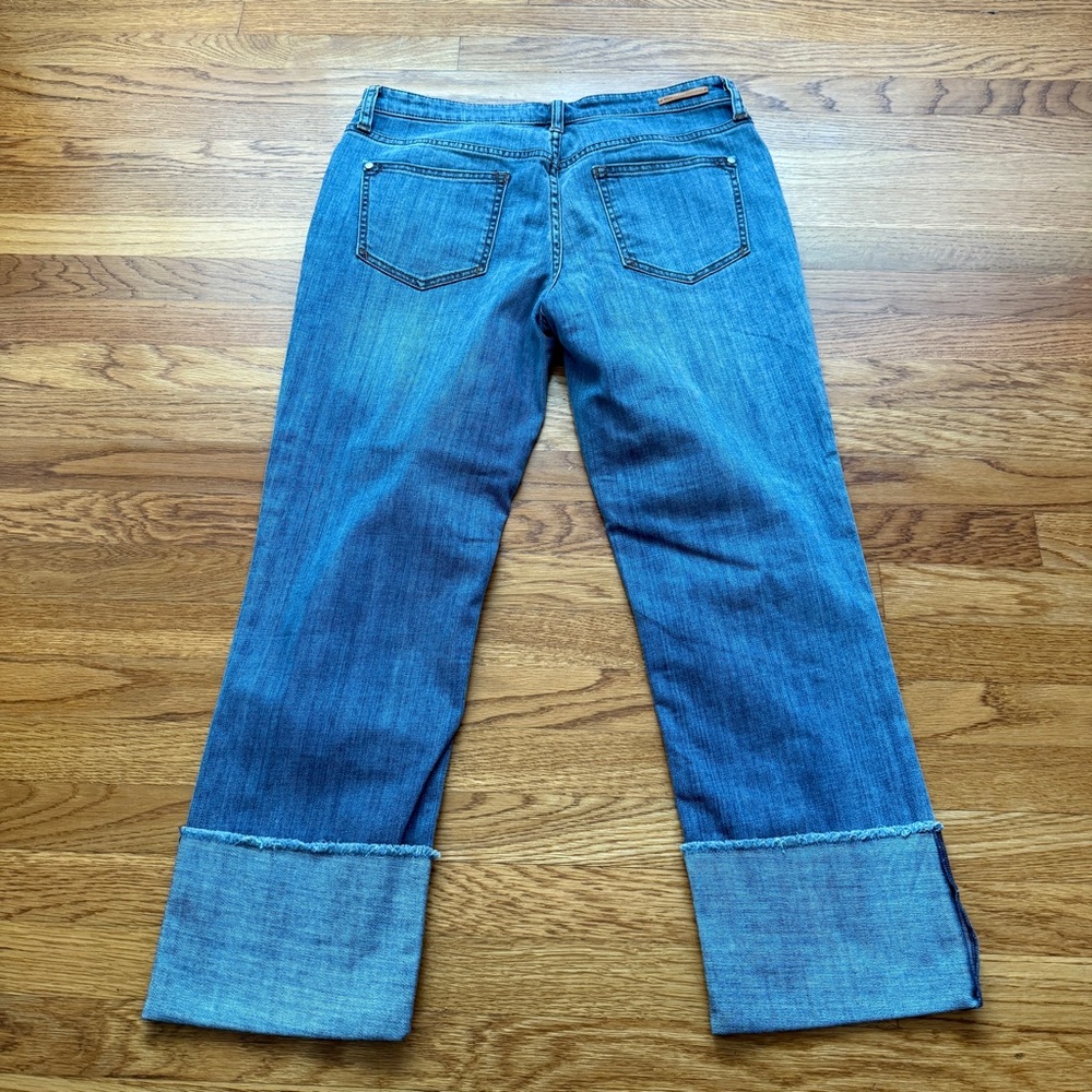 Anthropologie Pilcro hyphen cuffed crop denim jeans 28 - Picture 3 of 10